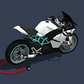 Motorcycle Highway Racing RC390 3d model