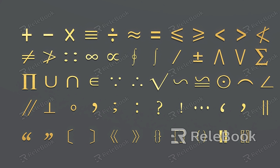 Mathematical Symbols Mathematical Elements model