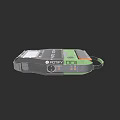 Stylish Poltron Headphone Speaker with Green Black Design and Portable Strap