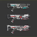 Sci-fi Pistol Game Pistol Sci-fi Firearms Sci-fi Game Gun Game Firearms Game Gun 3d model