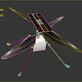 Advanced Solar Powered Drone With Carbon Fiber Rotors And Landing Gear