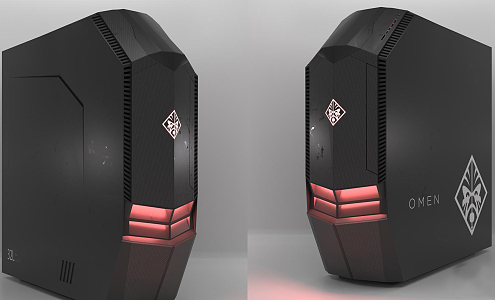 Modern mainframe computer chassis 3d model