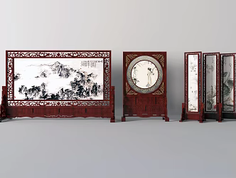 Chinese Screen Partition 3d model