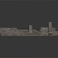 Traditional Ancient Stone Architecture Structure With Stacked Blocks Columns And Textured Surfaces