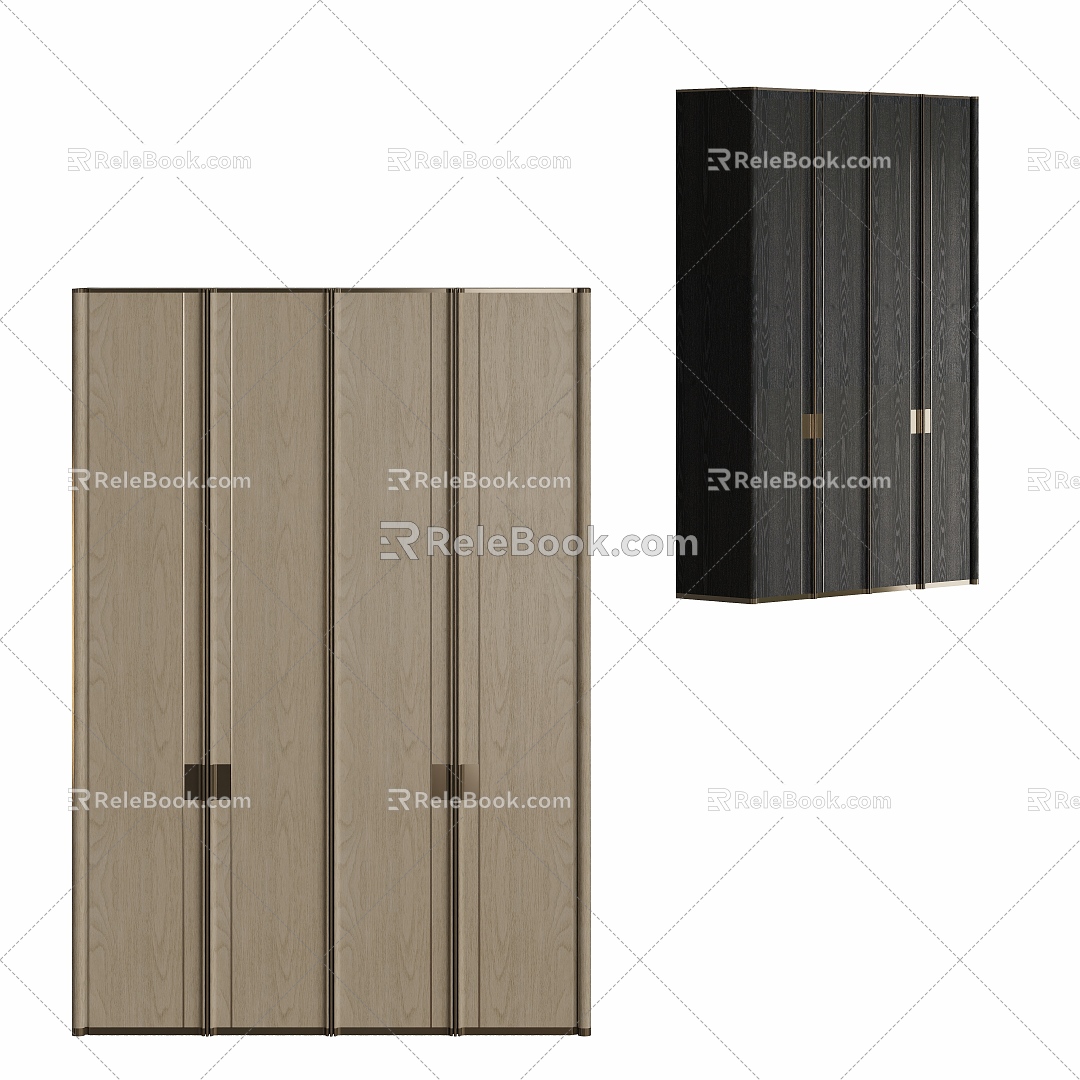 Modern Light Luxury Wardrobe 3d model