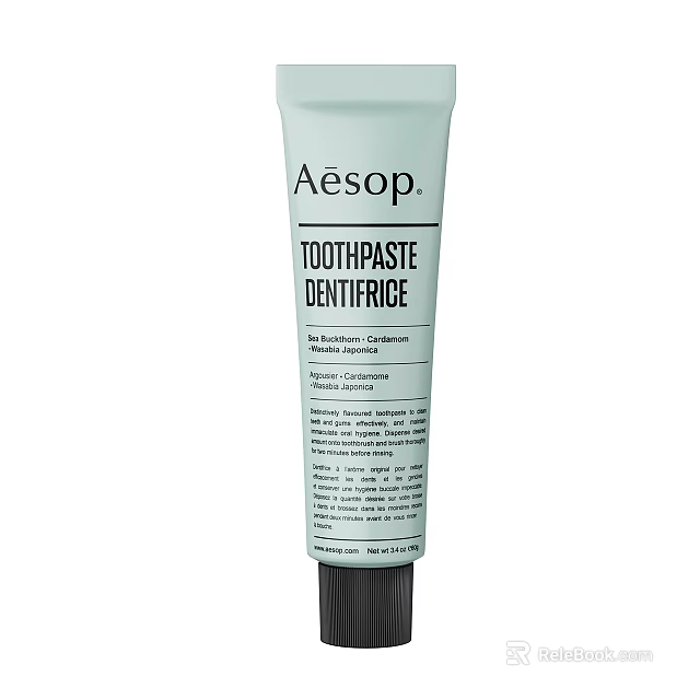 Aesop Toothpaste Dentifrice With Fluoride Glycerin Essential For Daily Oral Hygiene Care 3d model 