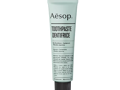 Aesop Toothpaste Dentifrice With Fluoride Glycerin Essential For Daily Oral Hygiene Care 3d model