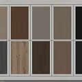 Various Wood Grain Wall Panels In Different Colors For Interior Design 3d model