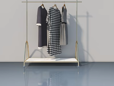 Modern Hinged Door Design With Sleek Frame And Classic Style For Home Interior 3d model