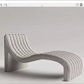 Modern Curved Lounge Chair With White And Brown Velvet Design And Unique Frame
