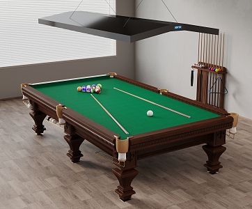 Modern billiard table entertainment table 3d model