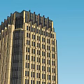 Tall Modern Office Building With Glass Windows And Architectural Design