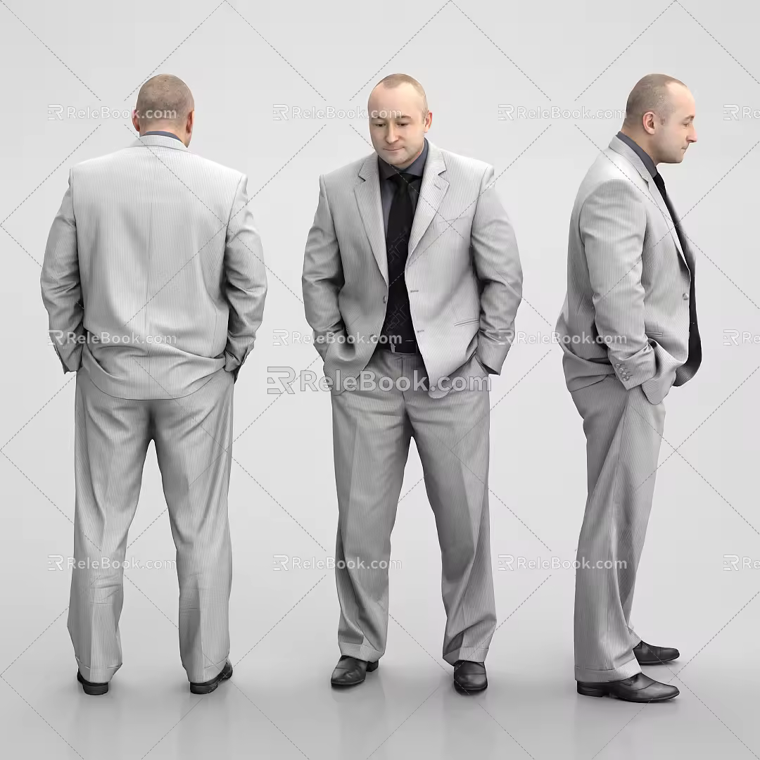 modern man 3d model