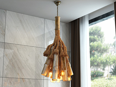 Modern chandelier 3d model