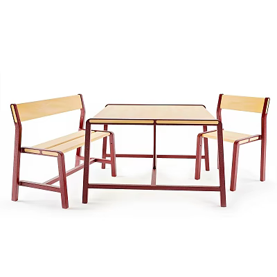 Outdoor leisure tables and chairs 3d model