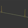 Simple Wooden Clothes Hanger With Dual Hooks For Wardrobe Organization