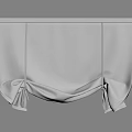 Modern Gray Fabric Roman Shades With Pleated Design For Window Decor