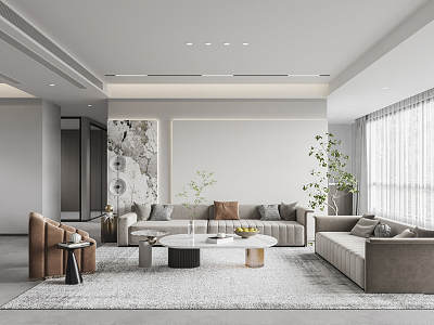 modern living room model