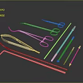 clamp forceps 3d model