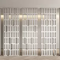 Modern Stone Screen Partition Art Brick Screen Partition Entrance Partition Screen Entrance Partition 3d model