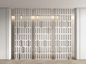 Modern Stone Screen Partition Art Brick Screen Partition Entrance Partition Screen Entrance Partition 3d model