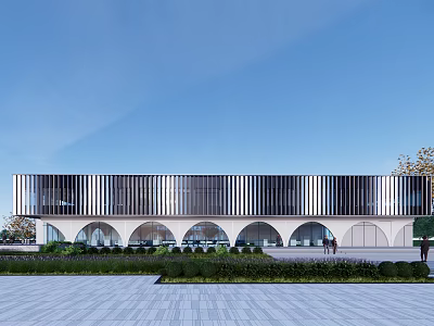 Modern Teaching Building University Primary and Secondary School Office Building 3d model