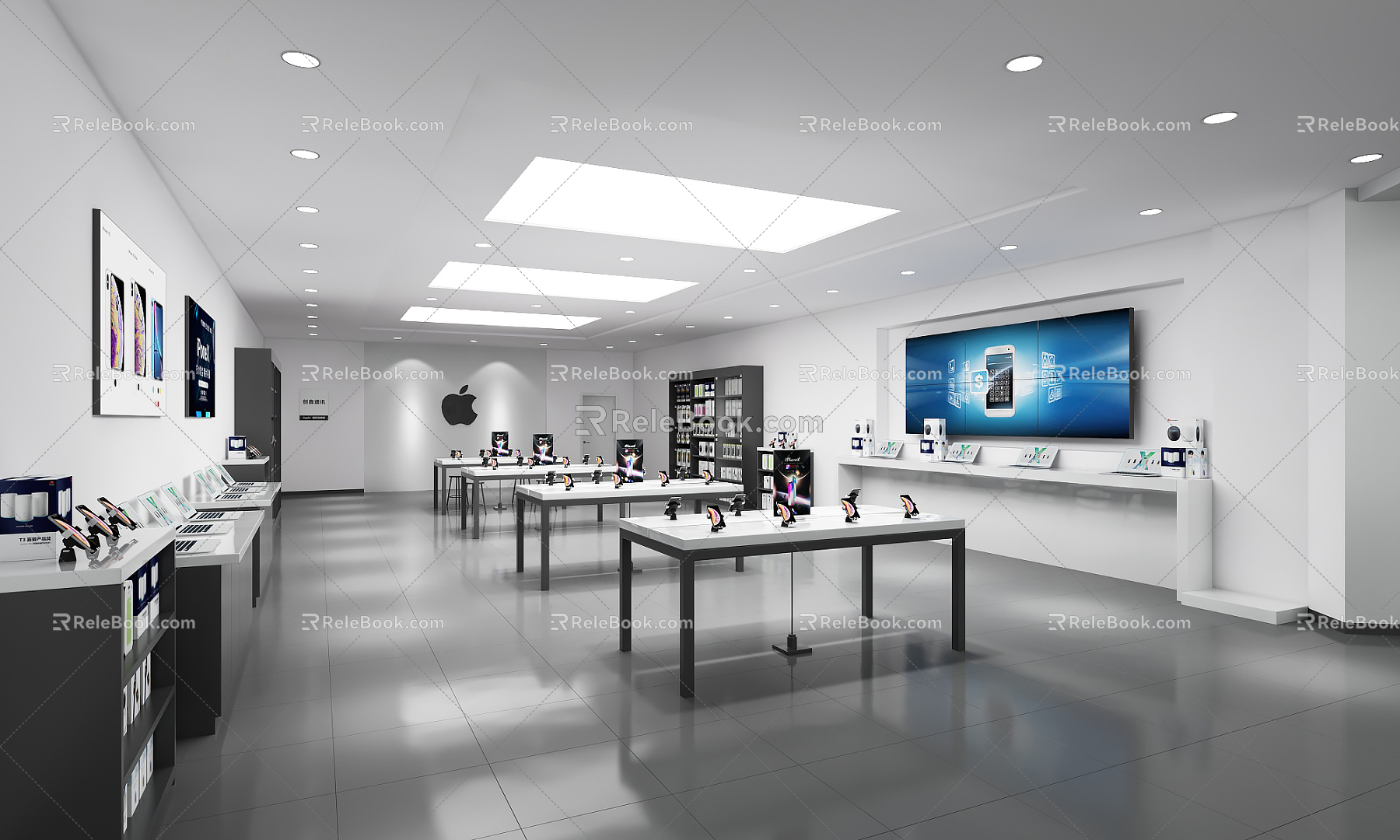 Modern Mobile Phone Store Apple Mobile Phone Store 3d model