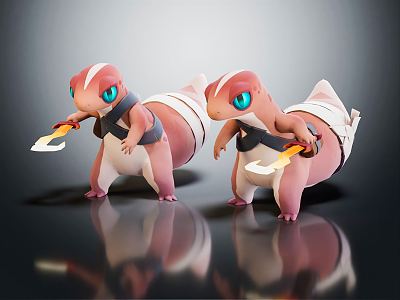 Modern Game Character Little Monster Little Monster 3d model