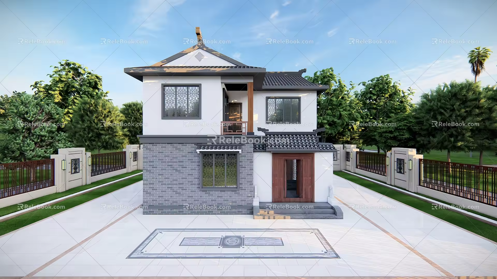 chinese architecture 3d model