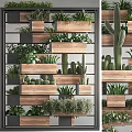 Layered Vertical Garden Decor With Wooden Planters And Mixed Green Succulents