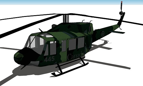 Modern Helicopter Aircraft 3d model