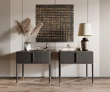 Modern bedside table 3d model