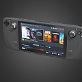 Modern Game Machine Steam Deck 3d model