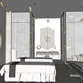 Luxurious Modern SPA Sauna Interior With Massage Beds And Serene Ambiance