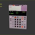 Versatile Compact Portable Electronic Device With Digital Display Screen Control Knobs And Buttons