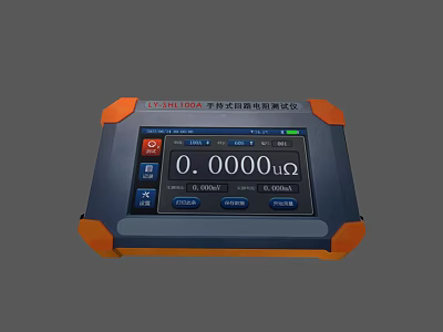 Digital Earth Resistance Tester LT-ZBL1000 Industrial Equipment with High Precision 3d model
