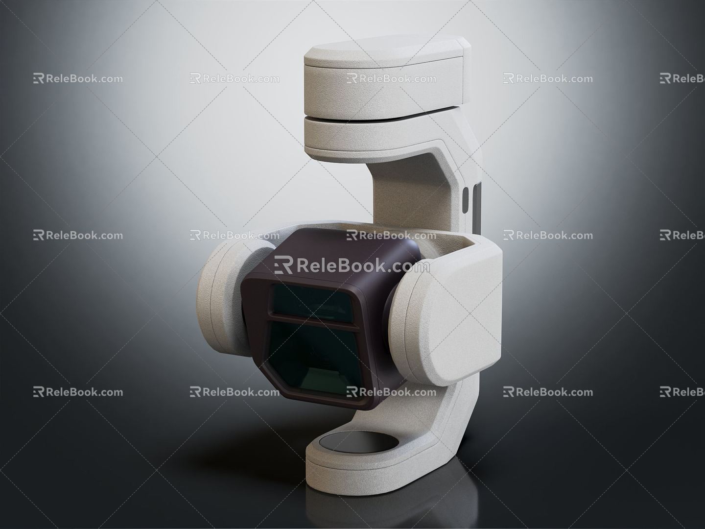 Modern Microscope Scientific Instruments 3d model