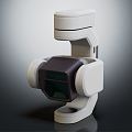 Modern Microscope Scientific Instruments 3d model