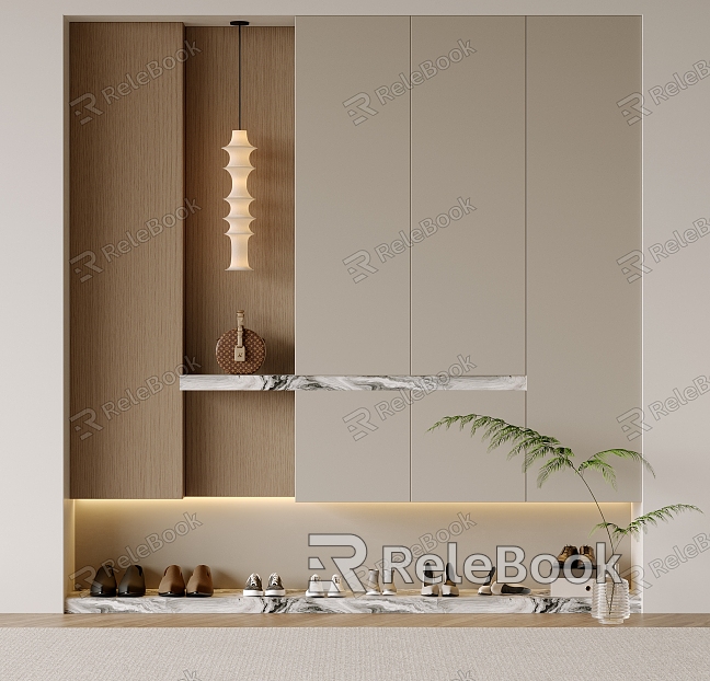 Entrance Cabinet Shoe Cabinet Multifunctional Decorative Cabinet Chandelier Decoration Floor Cabinet Hanging Type Entrance Cabinet model