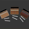 Modern cigar cigarette filter cigarette 3d model
