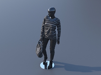 Modern Model Clothing Model 3d model