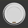 Practical Disposable Coffee Cup With White Lid White Sleeve And Brown Paper Body