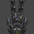 Steampunk Mechanical Clothing With Metal Helmet Gear Design And Industrial Style Elements