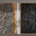 rubble background wall 3d model