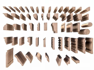 Various Gypsum Cornice Designs For Home Decoration And Interior Styling 3d model