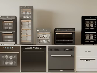 Dishwasher disinfection cabinet 3d model