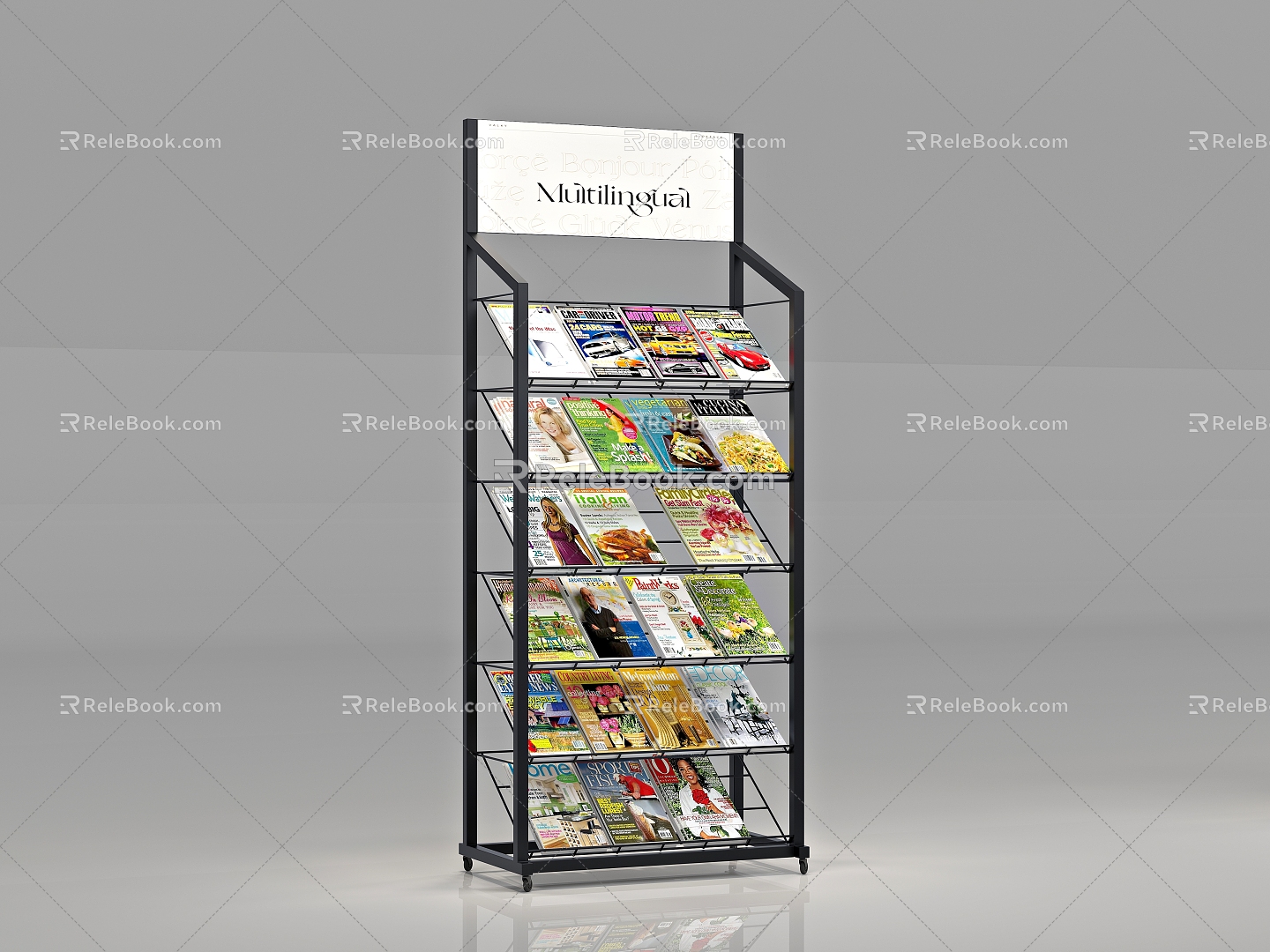 Display rack shelf net wire rack washing powder bread display rack socks display rack milk powder magazine display rack painting display rack high-tech model