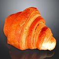 Modern bread sandwich bread pudding bean paste bread 3d model