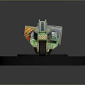 Industrial Robot Single Wheel Robot Double Wheel Robot Assistant Small Robot 3d model