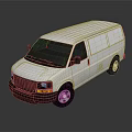 3D Rendered Modern White Commercial Van With Black Windows And Clean Exterior